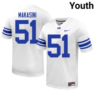 Sonny Makasini Cougars #51 Youth White College Football Limited Jersey 329244-524