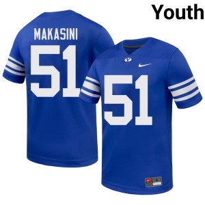 Sonny Makasini Royal University BYU Cougars Youth College Football #51 Jerseys 343162-770