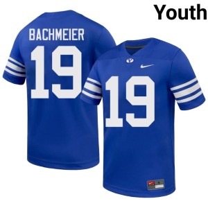 Tiger Bachmeier Youth Cougars College Football Limited #19 Royal Jerseys 105487-478