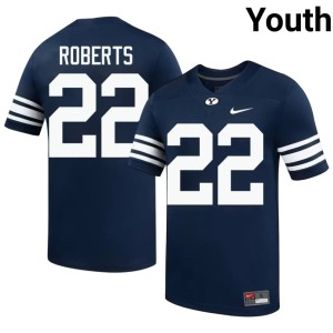 Trey Roberts Go Cougars Navy College Football Youth #22 2026 Jersey 685050-353