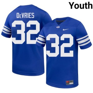 Cannon DeVries College Football NCAA Youth The Y #32 Royal Jersey 546745-712