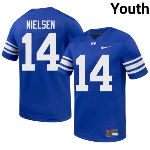 Gifford Nielsen Limited Go Cougars Youth College Football Royal #14 Jersey 234619-143