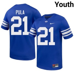 Jaron Pula Royal Youth #21 Official College Football Cougars Jersey 809907-250