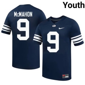 Jim McMahon College Football #9 High School Youth Navy Cougars Jerseys 142814-893