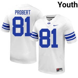 Marion Probert White Player College Football #81 Cougars Youth Jersey 615815-805