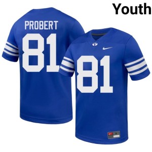 Marion Probert Go Cougars High School #81 Youth College Football Royal Jerseys 824271-615