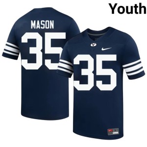 Matthew Mason Youth Navy College Football Replica BYU Cougs #35 Jersey 472146-908