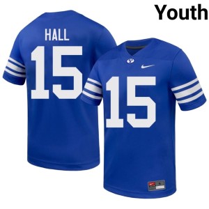 Max Hall Royal Cougars #15 Alumni College Football Youth Jersey 156872-746