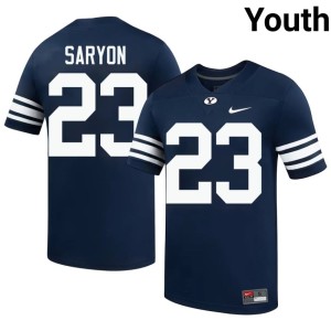 Terrance Saryon BYU Cougs Navy Youth College Football #23 Official Jersey 703699-979