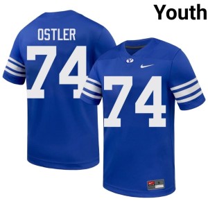 Trevin Ostler #74 Youth BYU Cougs Royal Replica College Football Jerseys 393257-655