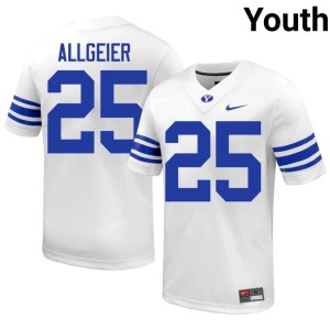 Tyler Allgeier #25 Official White College Football Youth Cougars Jerseys 412028-715
